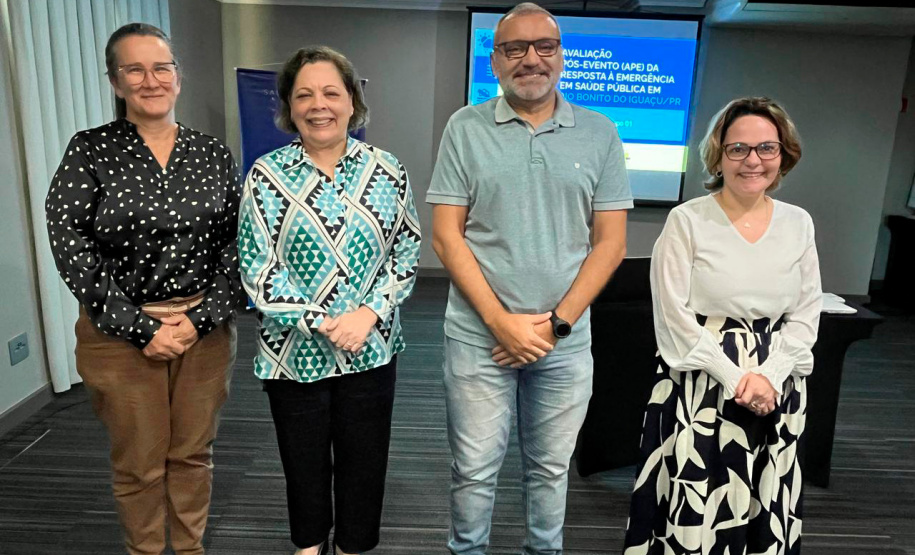 Secretaria da Saúde avalia resposta à emergência após tornado em Rio Bonito do Iguaçu