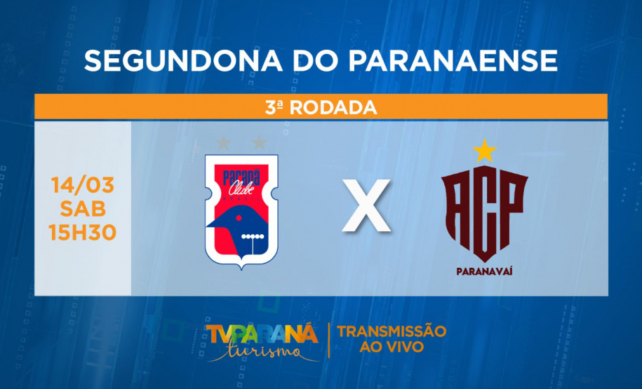 TV Paraná Turismo transmite Paraná Clube x Paranavaí neste sábado (14)