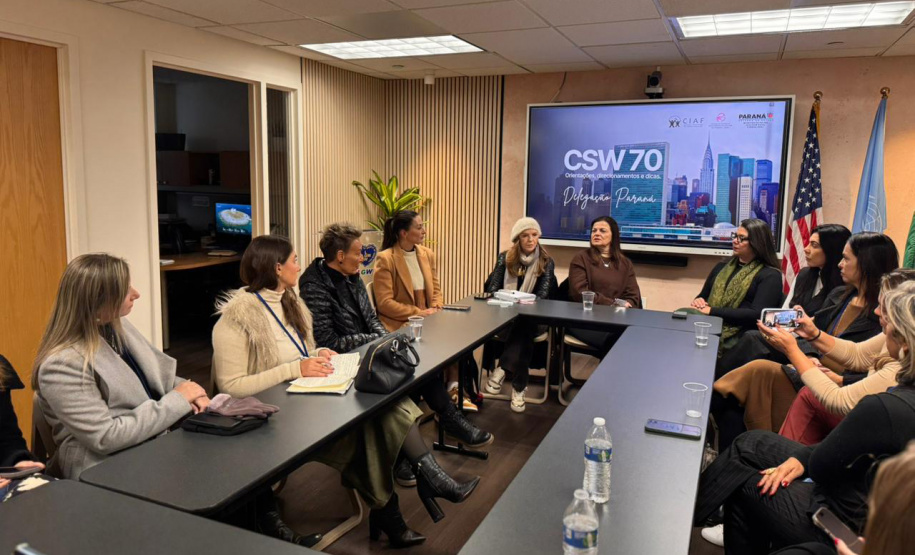 Paraná fortalece cooperação internacional e encerra participação na CSW70 com agenda de políticas públicas para mulheres