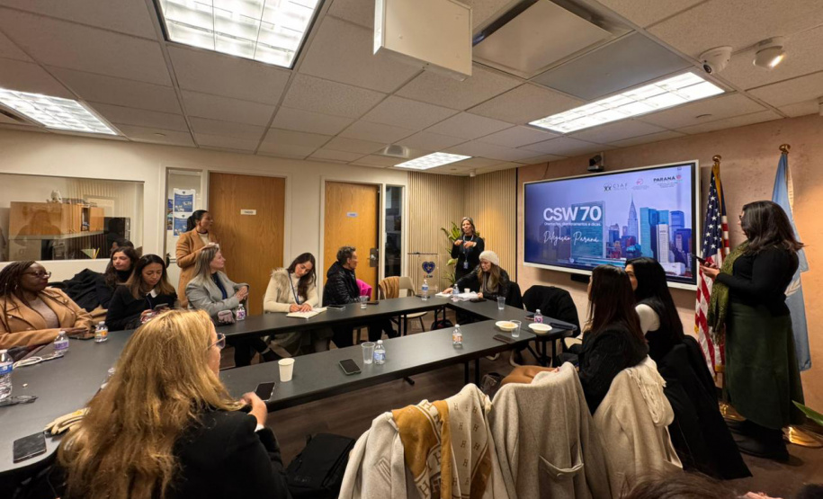 Paraná fortalece cooperação internacional e encerra participação na CSW70 com agenda de políticas públicas para mulheres