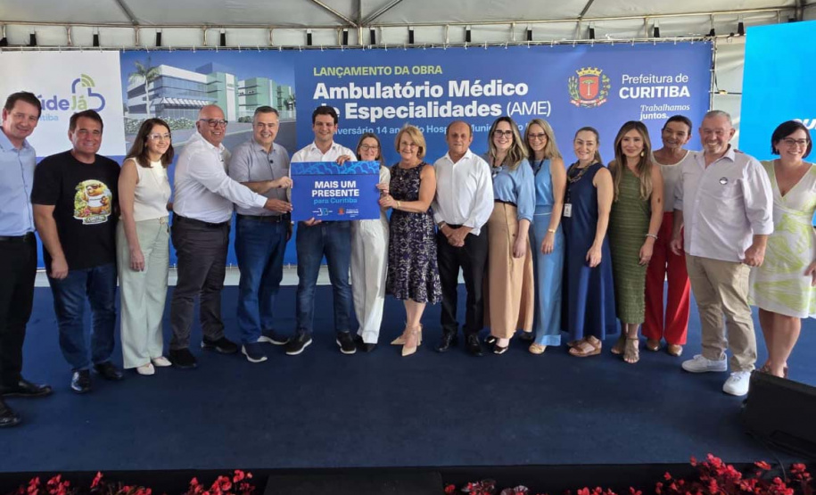 Com investimento de 22,5 milhões, Governo lança obra do AME Curitiba