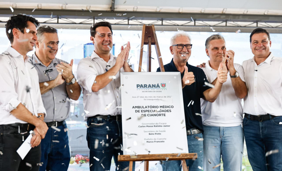 Governador inaugura Ambulatório Médico de Especialidades em Cianorte