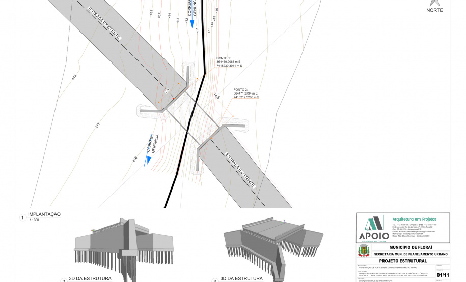 Convênio entre SEIL e Floraí para construir uma nova ponte (projeto)