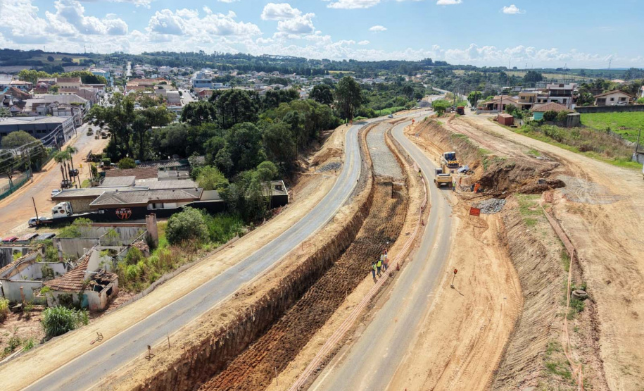 DER - construção do novo viaduto de Palmeira