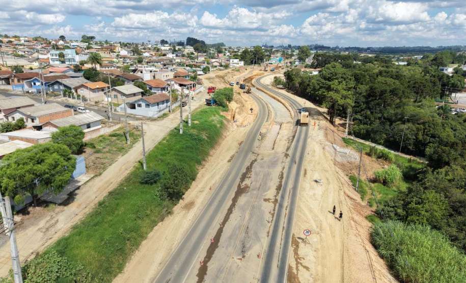 DER - construção do novo viaduto de Palmeira