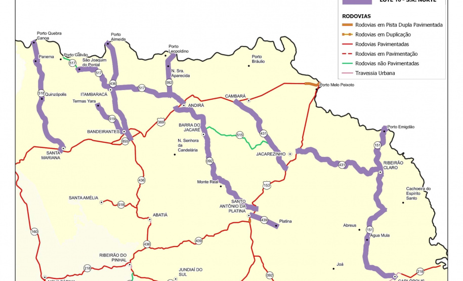 Santo Antônio da Platina a Andirá