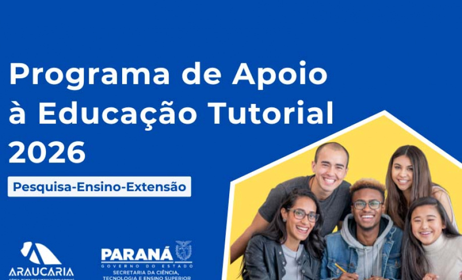 Paraná lança edital de R$ 7,6 milhões para fortalecer grupos de educação tutorial nas universidades estaduais