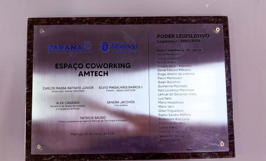 SEIA - Com investimento do Estado, Maringá inaugura coworking público e anuncia hub de inovação no Terminal Intermodal