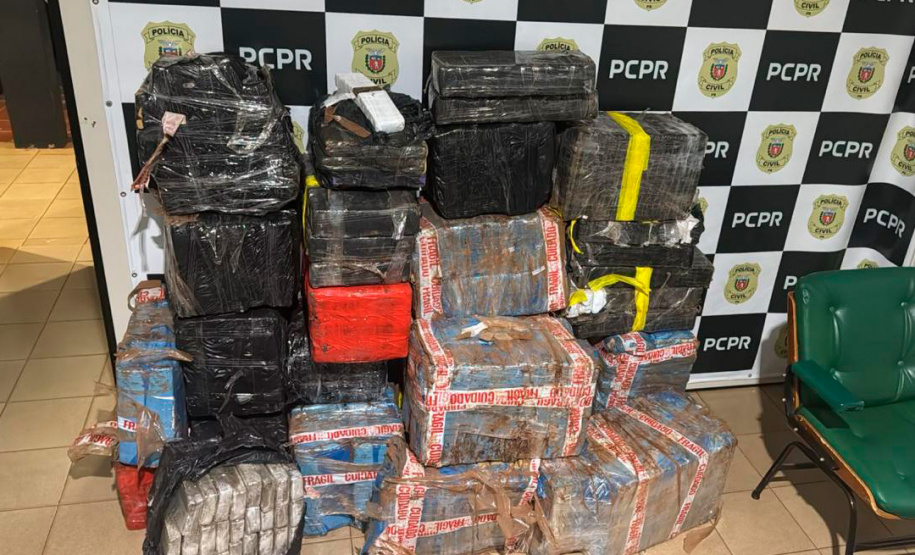 PCPR apreende mais de 700 quilos de entorpecentes em Medianeira