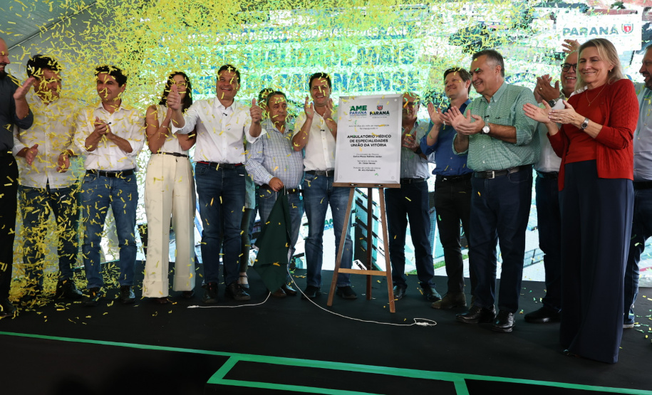 Ratinho Junior inaugura Ambulatório de Especialidades de União da Vitória e anuncia ampliação do Hospital São Camilo