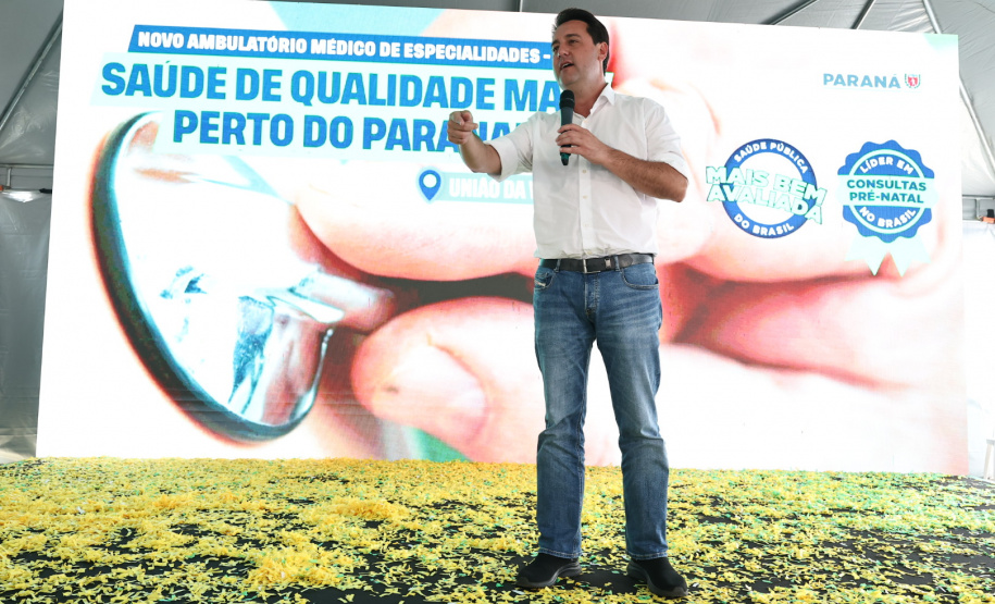 Ratinho Junior inaugura Ambulatório de Especialidades de União da Vitória e anuncia ampliação do Hospital São Camilo