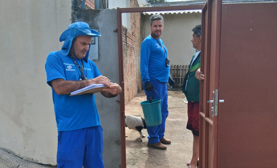Sanepar faz vistoria em imóveis de Santo Antônio da Platina e região