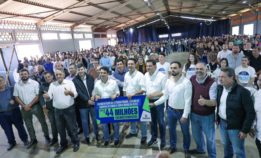 Governador libera R$ 44,3 milhões para pavimentação entre Campina do Simão e Santa Maria do Oeste