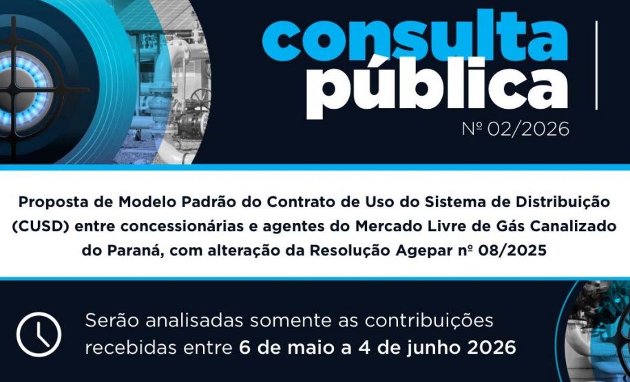 Agepar abre consulta pública para aprimorar modelo do Contrato de Uso do Sistema de Distribuição (CUSD)