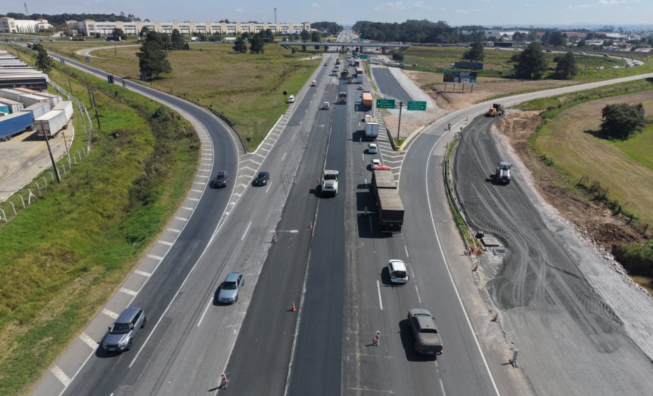 EPR Litoral Pioneiro inicia pavimentação de novas faixas da BR-277 com asfalto-borracha