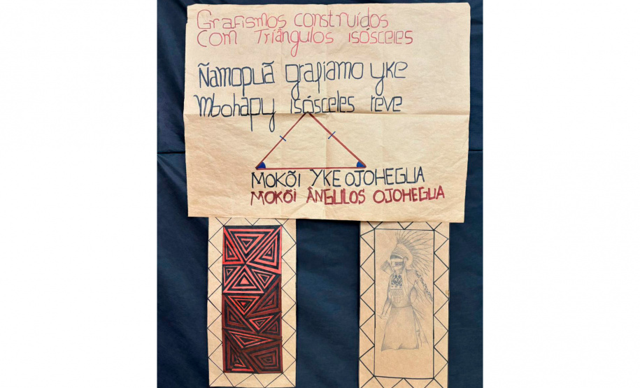 Professora de colégio estadual usa grafismos e artesanatos indígenas para ensinar Geometria e Trigonometria