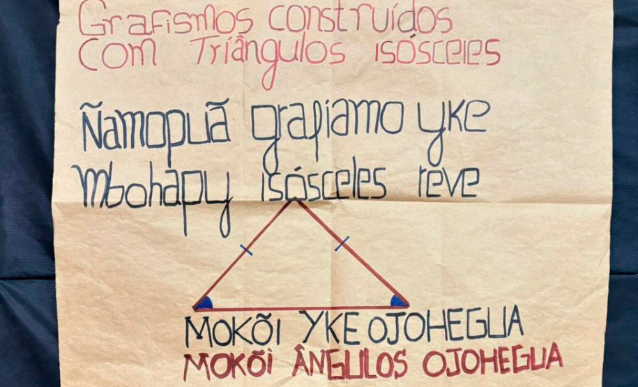 Professora de colégio estadual usa grafismos e artesanatos indígenas para ensinar Geometria e Trigonometria