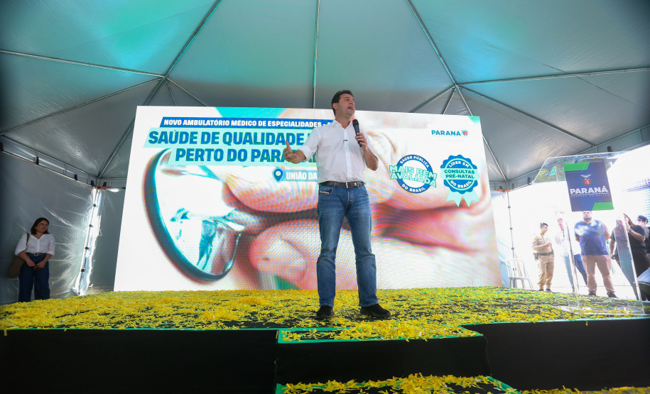 Ratinho Junior inaugura Ambulatório de Especialidades de União da Vitória e anuncia ampliação do Hospital São Camilo