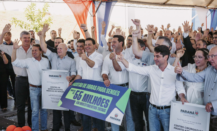 Ratinho Junior anuncia pacote de obras viárias e reforma de escolas em Sengés
