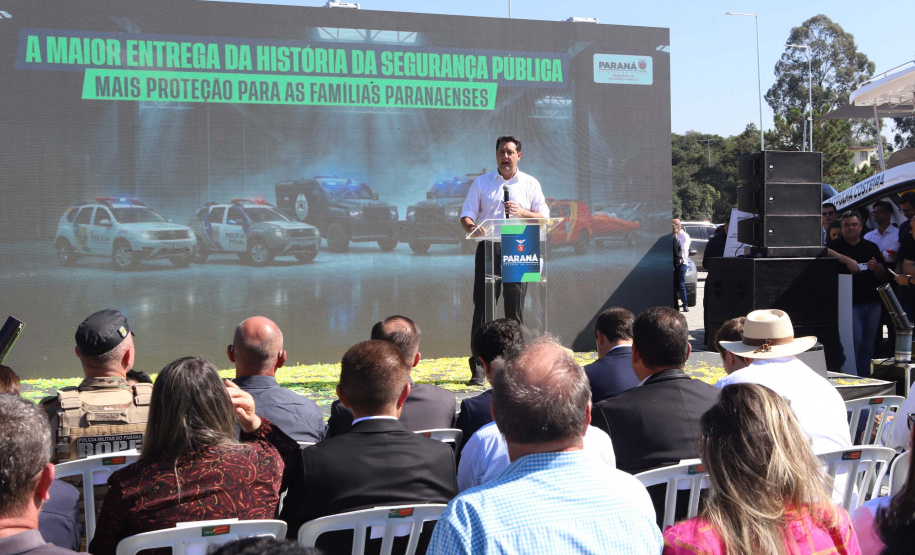 R$ 338 milhões: Ratinho Junior anuncia maior investimento da história em segurança pública
