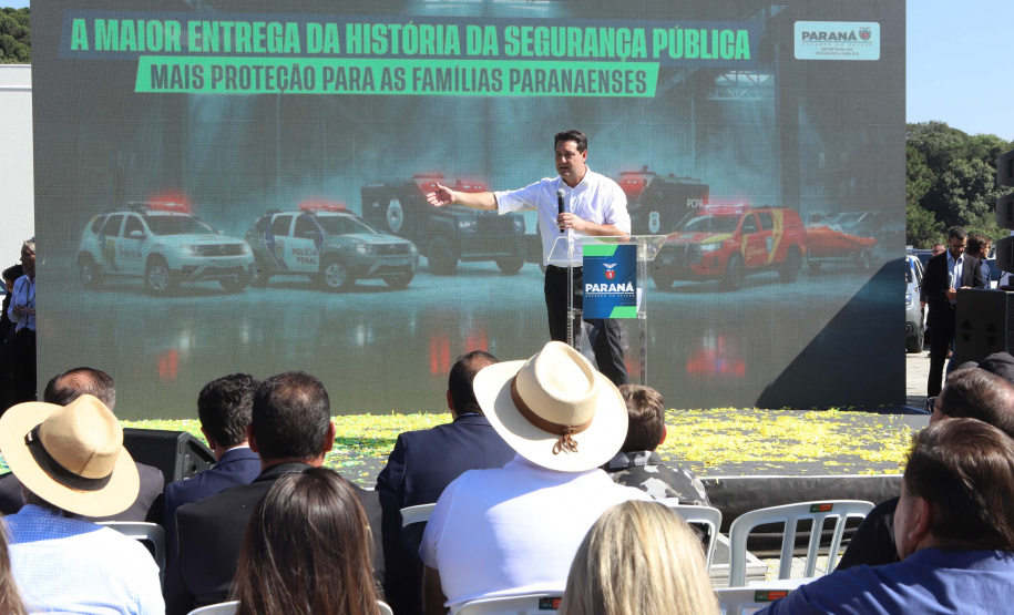 R$ 338 milhões: Ratinho Junior anuncia maior investimento da história em segurança pública