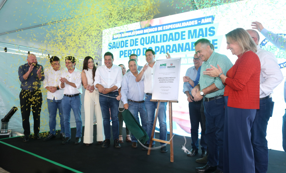 Ratinho Junior inaugura Ambulatório de Especialidades de União da Vitória e anuncia ampliação do Hospital São Camilo