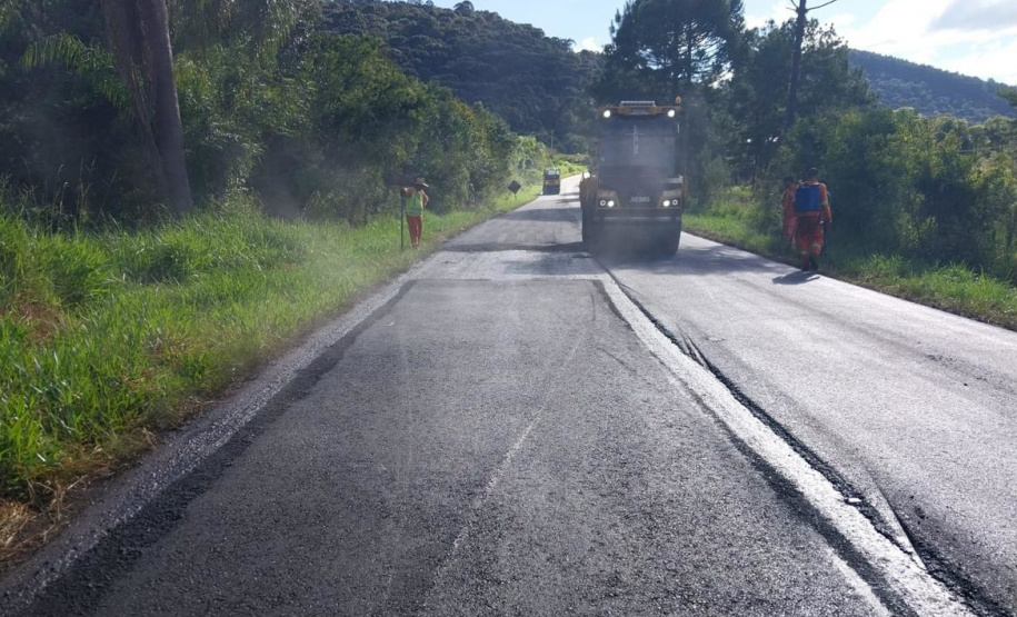 Conservação da PR-446 entre União da Vitória e Porto Vitória