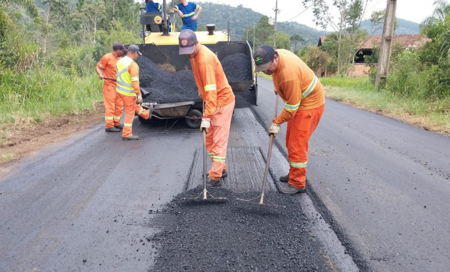 Conservação da PR-446 entre União da Vitória e Porto Vitória