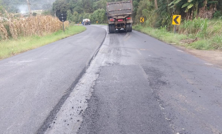 Conservação da PR-446 entre União da Vitória e Porto Vitória