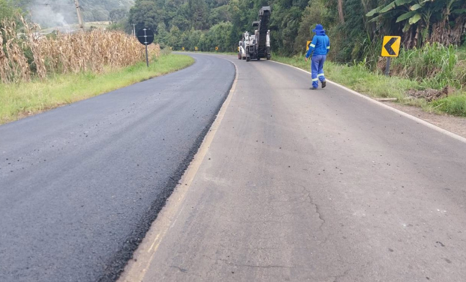 Conservação da PR-446 entre União da Vitória e Porto Vitória