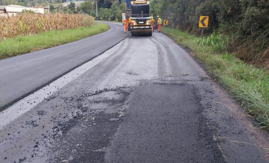 Conservação da PR-446 entre União da Vitória e Porto Vitória