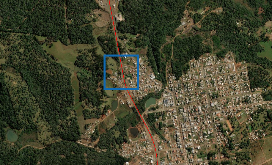 Detonação de rochas na PRC-466 em Turvo (mapa)