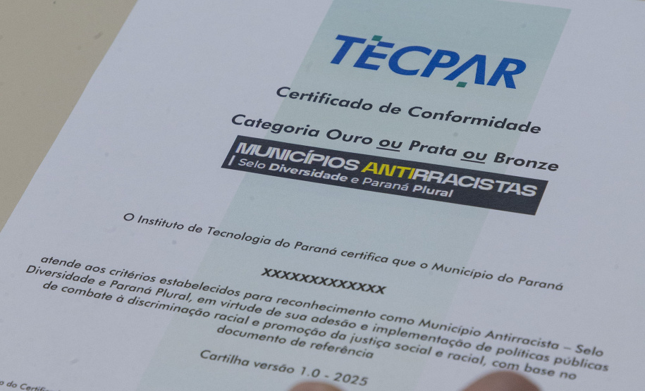 TECPAR - Paraná já tem municípios engajados em certificação antirracista e primeiros a aderir terão apoio do Estado