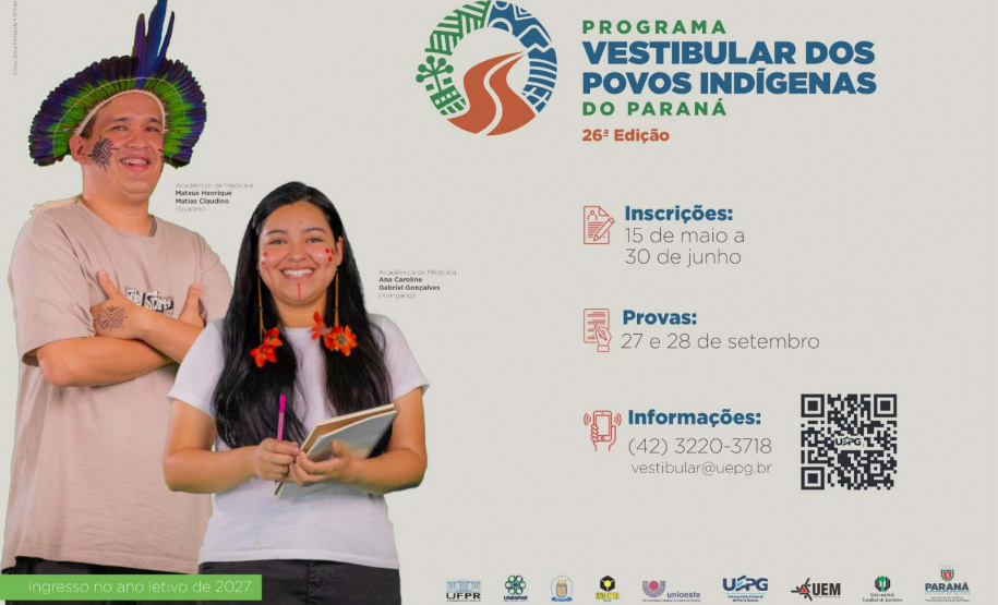 UEPG abre inscrições para o Vestibular dos Povos Indígenas para o ano letivo de 2027