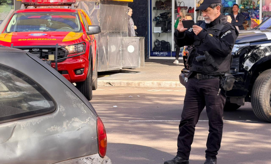 Forças de segurança realizam simulado de sinistro de trânsito em Maringá