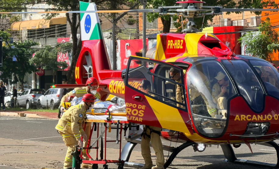 Forças de segurança realizam simulado de sinistro de trânsito em Maringá