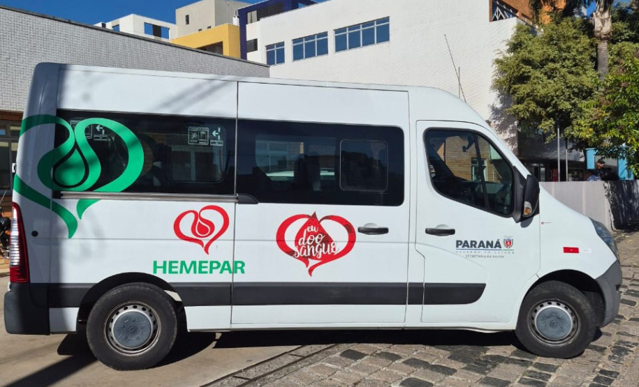 SESA - Hemepar disponibiliza transporte gratuito e coletas externas para grupos de doadores de sangue