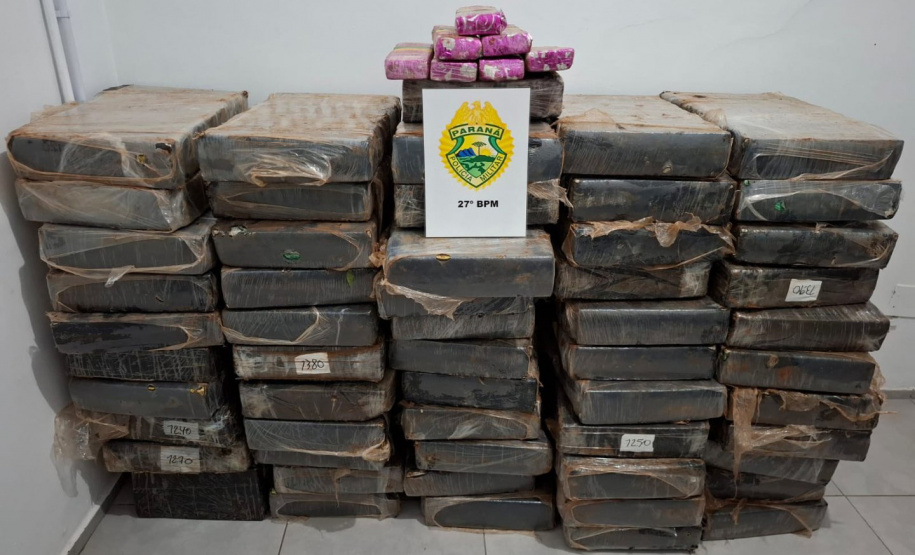 PMPR apreende mais de 759 quilos de maconha durante operação em São Mateus do Sul