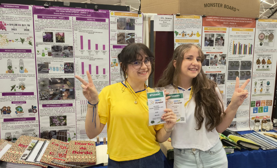Estudante do Paraná retorna de evento internacional com menção honrosa na categoria de ciências