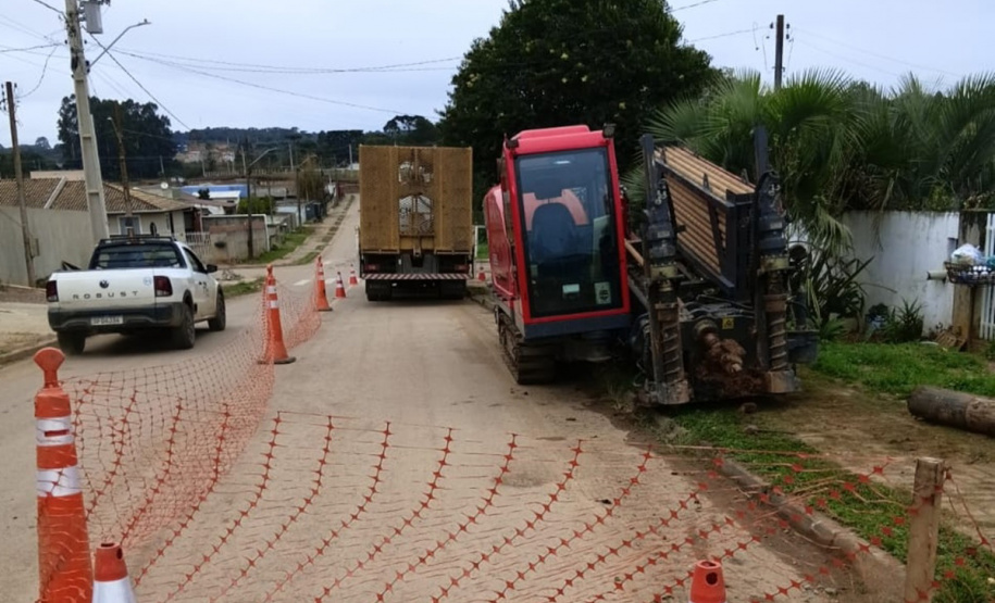 Obras da rede de esgoto em Tijucas do Sul alcançam 60% na primeira etapa