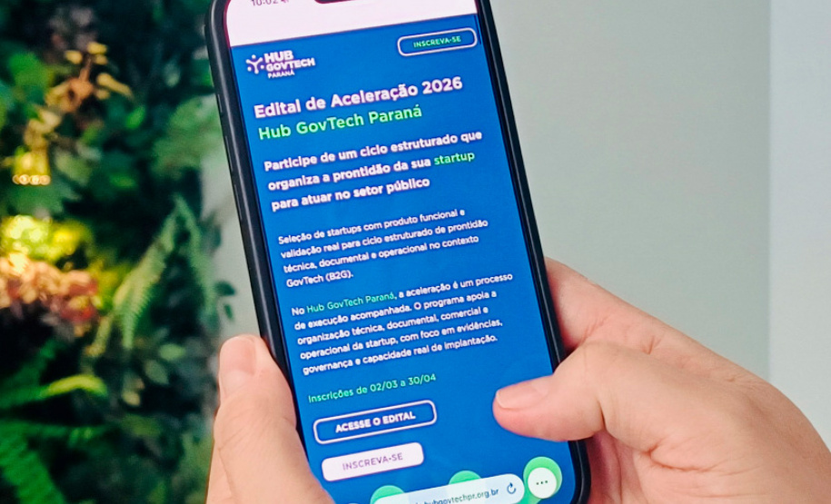 Hub GovTech Paraná completa 100 dias com 173 startups inscritas em edital
