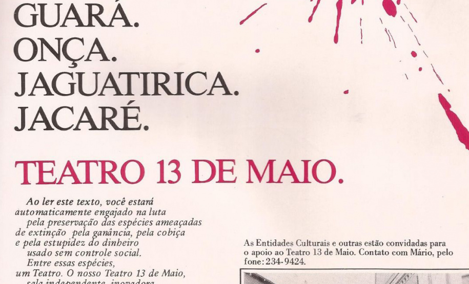 Teatro José Maria Santos comemora 28 anos e ganha documentário sobre sua história