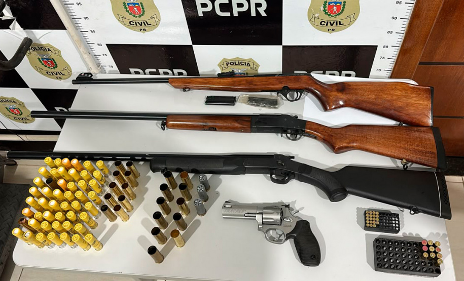 PCPR prende seis pessoas e apreende arsenal durante operação contra comércio ilegal de armas