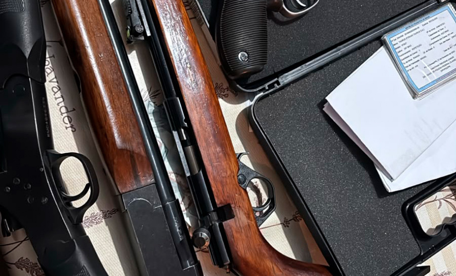 PCPR prende seis pessoas e apreende arsenal durante operação contra comércio ilegal de armas
