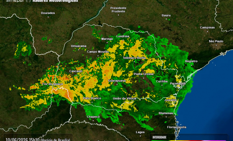 TEMPESTADES ATINGEM O OESTE E O NORTE DO PARANÁ ATÉ SEXTA-FEIRA