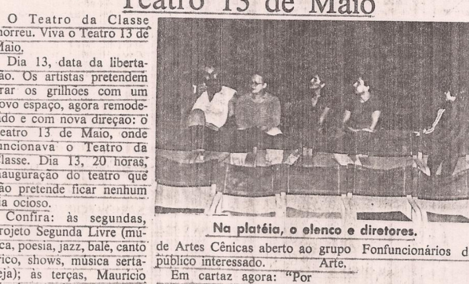 Teatro José Maria Santos comemora 28 anos e ganha documentário sobre sua história