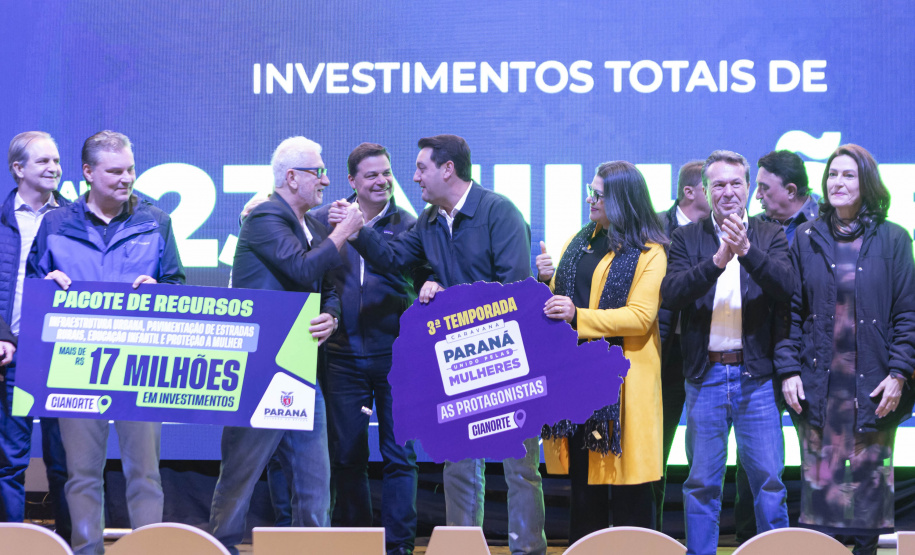 Governador confirma R$ 23,3 milhões para Cianorte durante Caravana Paraná Unido pelas Mulheres