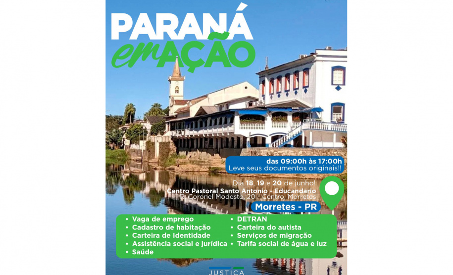 Paraná em Ação chega a Morretes a partir desta quinta-feira