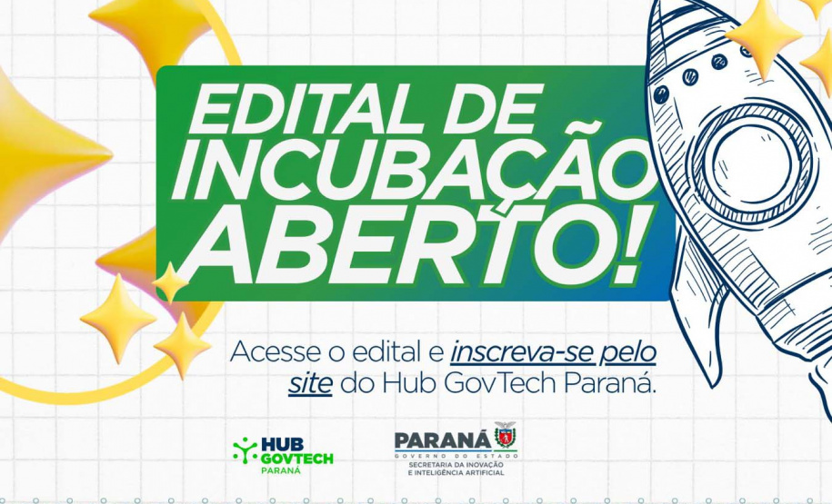 Hub GovTech Paraná abre edital gratuito de incubação para transformar ideias em soluções para o setor público