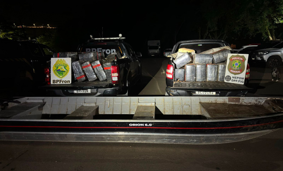 PMPR apreende mais de 1,6 tonelada de maconha em duas ações; prejuízo ao crime passa de R$ 3,3 milhões